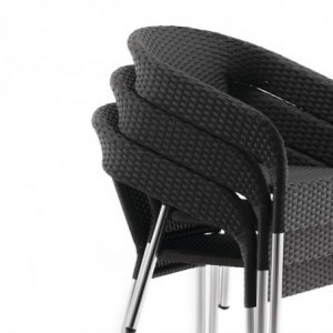 Fauteuil Bistro En Rotin - Lot De 4 - Bolero - Fourniresto