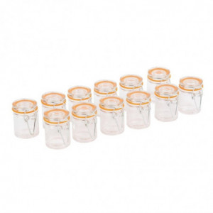 Mini Glass Jar 50 ml - Set of 12 - Vogue - Fourniresto