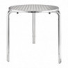 Round Bistro Table in stainless steel - Ø 700 mm - Bolero - Fourniresto