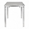 Mesa Cuadrada Apilable de Acero Inoxidable 600 x 600 mm - Bolero - Fourniresto