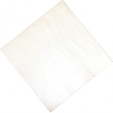 Servilleta de mesa de papel blanco 2 capas 300 x 300 mm - Lote de 1500 - FourniResto - Fourniresto