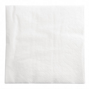 White Cocktail Napkin 2 Ply 400 x 400 mm - Pack of 1500 - FourniResto - Fourniresto