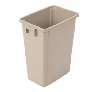 Conteneur de Recyclage Beige en Polypropylène 56 L - Jantex - Fourniresto