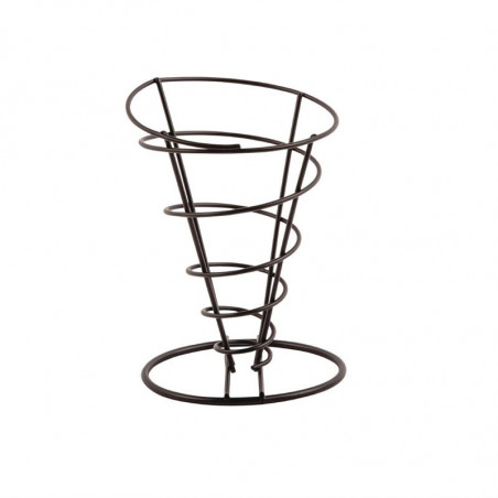 Soporte Cónico Negro para Patatas Fritas Ø 115 mm - Olympia - Fourniresto