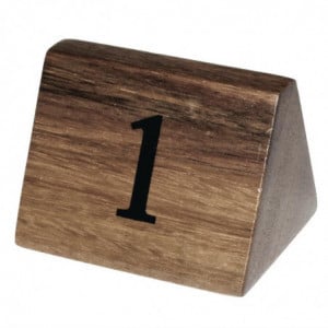 Números de mesa de madera del 1 al 10 - Olympia - Fourniresto