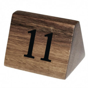 Números de mesa de madera del 11 al 20 - Olympia - Fourniresto