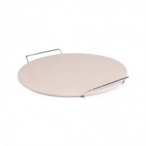 Piedra para pizza redonda con soporte Ø 380 mm - FourniResto - Fourniresto