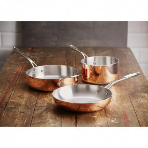 Copper 3 Layer Induction Casserole Ø 240 mm - Vogue - Fourniresto