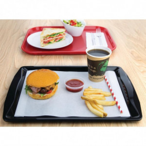 Bandeja SelfService con Asas Negro 420 x 305 mm - Olympia KRISTALLON - Fourniresto