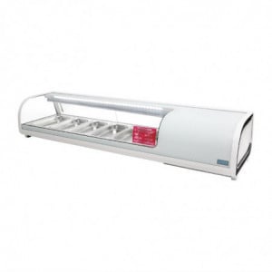 Vitrina de tapas refrigerada 6 GN 1/3 - Polar - Fourniresto