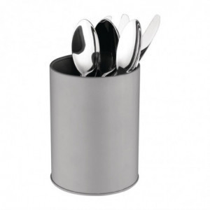 Recipiente para Cubiertos Galvanizado Gris Ø 110 mm - Olympia - Fourniresto