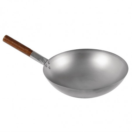 Londonwok Steel Hemisphere Bottom Wok Ø 38 cm - FourniResto - Fourniresto