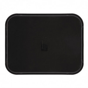 Bandeja rectangular antideslizante de fibra de vidrio Camtread negro 45,7 cm - Cambro - Fourniresto