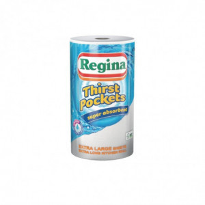 Papel de cocina Regina Thirst Pockets 100 hojas - Paquete de 6 - FourniResto - Fourniresto