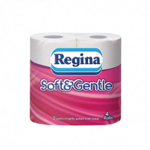 Papel higiénico 2 capas Gofrado Regina - Lote de 40 - FourniResto - Fourniresto