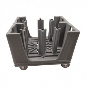 Carro Ajustable para Platos Azul Pizarra 45 a 60 Platos - Cambro - Fourniresto