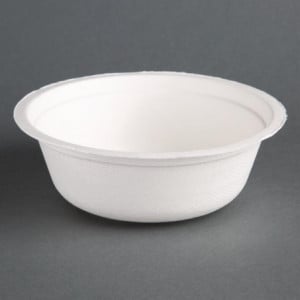 Bols en Bagasse Compostables Ø153mm - Lote de 50 - Fiesta Green - Fourniresto