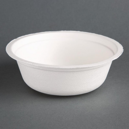 Compostable Bagasse Bowls Ø153mm - Pack of 50 - Fiesta Green - Fourniresto