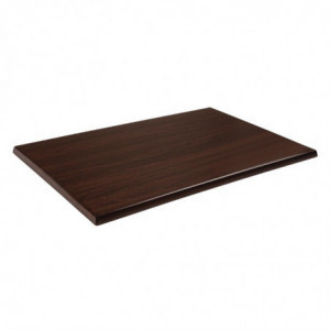 Tabla de mesa rectangular preperforada marrón oscuro - Bolero - Fourniresto