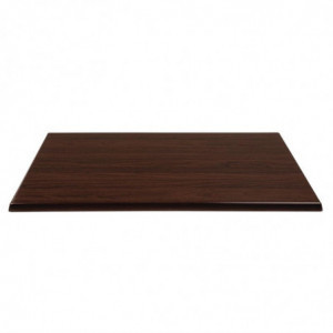 Tabla de mesa rectangular preperforada marrón oscuro - Bolero - Fourniresto