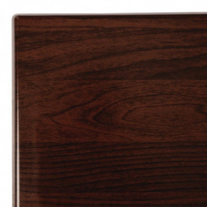 Tabla de mesa rectangular preperforada marrón oscuro - Bolero - Fourniresto