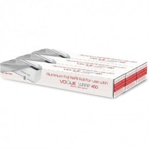 Rulos de papel de aluminio para dispensador Wrap450 - Juego de 3 - Vogue - Fourniresto