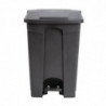 Cubo de basura de cocina con pedal negro 45L - Jantex - Fourniresto