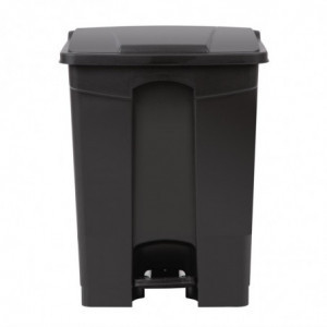 Cubo de basura de cocina con pedal negro 65L - Jantex - Fourniresto