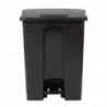 Black 65L Pedal Kitchen Bin - Jantex - Fourniresto