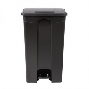 Cubo de basura de cocina con pedal negro 87L - Jantex - Fourniresto