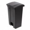 Cubo de basura de cocina con pedal negro 87L - Jantex - Fourniresto