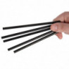 Black Compostable Paper Stirrers - Pack of 250 straws - Fiesta Green - Fourniresto