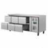 Mesa Refrigerada GN 1/1 Ventilada 6 Cajones Serie U 465L - Polar - Fourniresto