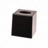 Square Black Plastic Tissue Box - Bolero - Fourniresto