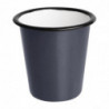 Tazas de Acero Esmaltado Azul y Negro 350ml - Juego de 6 - Olympia - Fourniresto