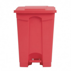 Cubo de basura de cocina con pedal blanco 45L - Jantex - Fourniresto