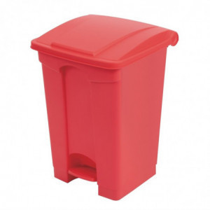 White 45L Pedal Kitchen Bin - Jantex - Fourniresto