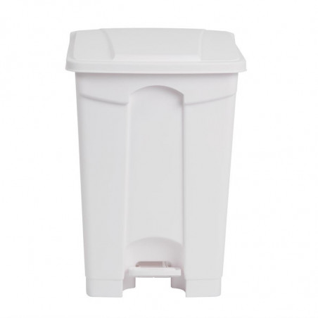 Cubo de basura de cocina con pedal blanco 45L - Jantex - Fourniresto