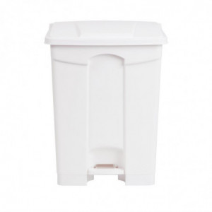 Cubo de basura de cocina con pedal blanco 65L - Jantex - Fourniresto