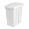 Cubo de basura de cocina con pedal blanco 65L - Jantex - Fourniresto