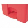 Cubo de basura de cocina con pedal rojo 87L - Jantex - Fourniresto