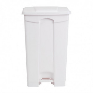 Cubo de basura de cocina con pedal blanco 87L - Jantex - Fourniresto
