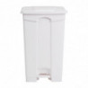 Cubo de basura de cocina con pedal blanco 87L - Jantex - Fourniresto