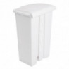 White 87L Pedal Kitchen Bin - Jantex - Fourniresto