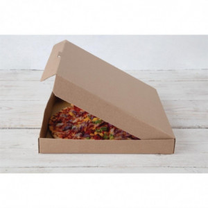 Kraft Pizza Boxes 35cm - Pack of 50 - Fiesta Green - Fourniresto