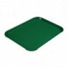 Plateau Rectangulaire Vert en Polypropylène Fast Food 410mm - Cambro - Fourniresto