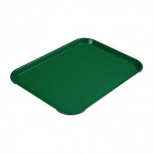 Rectangular Green Polypropylene Fast Food Tray 410mm - Cambro - Fourniresto