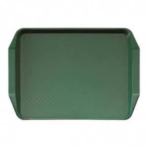 Bandejarectangular verde con asas de polipropileno Fast Food 430mm - Cambro - Fourniresto