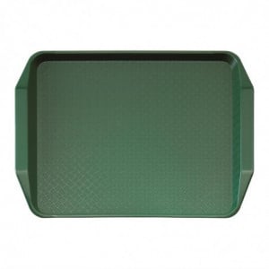 Rectangular Green Tray with Polypropylene Handles Fast Food 430mm - Cambro - Fourniresto