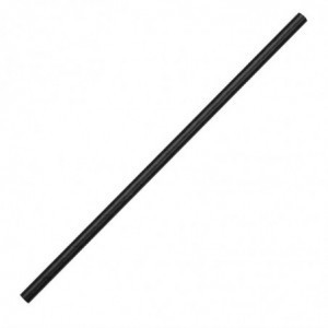 Black Compostable Paper Straws 210mm - Pack of 250 - Fiesta Green - Fourniresto